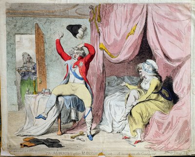 The Morning after Marriage, or A Scene on the Continent by James Gillray